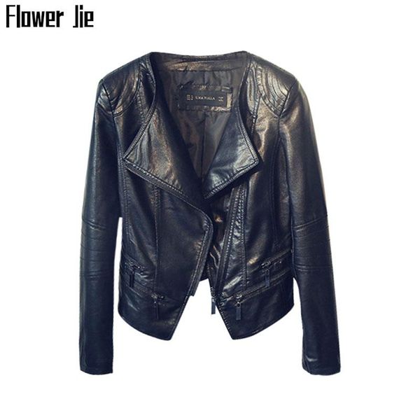 women's leather & faux autumn jacket women moto biker black outwear mujer ladies slim pu washing spring short coat female
women's leather & faux autumn jacket women moto biker black outwear mujer ladies slim pu washing spring short coat female