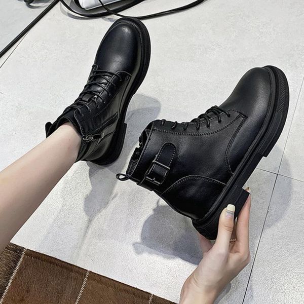 boots 2021 fashion buckle women's winter 3cm heel lace up shoes woman ankle keep warm plus size 40, Black
boots 2021 fashion buckle women's winter 3cm heel lace up shoes woman ankle keep warm plus size 40, Black