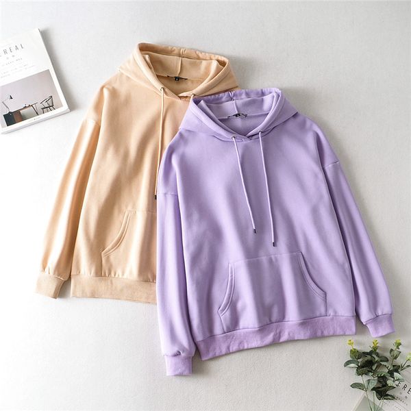 blsqr causal violet short women fleece sweatshirt long sleeve autumn oversized hoodies loose female shirt pull femme 210430, Black
blsqr causal violet short women fleece sweatshirt long sleeve autumn oversized hoodies loose female shirt pull femme 210430, Black