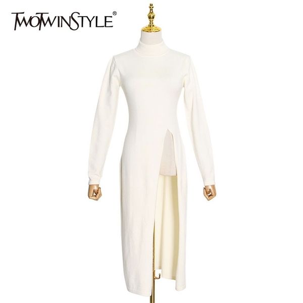 slim side split knitted pullovers for women turtleneck long sleeve casual sweaters female fashion spring 210524, White;black
slim side split knitted pullovers for women turtleneck long sleeve casual sweaters female fashion spring 210524, White;black