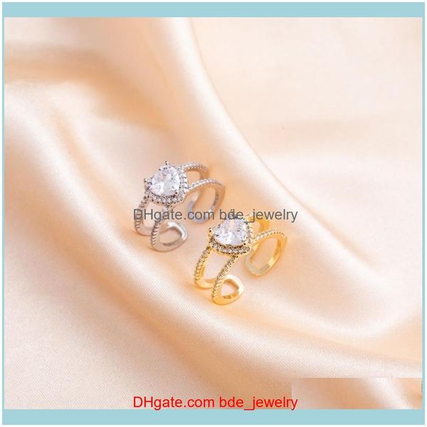 wedding jewelrywedding rings micro pave zircon double layer for women personality rhinestone heart open ring fashion jewelry adjustable sier, Slivery;golden
wedding jewelrywedding rings micro pave zircon double layer for women personality rhinestone heart open ring fashion jewelry adjustable sier, Slivery;golden