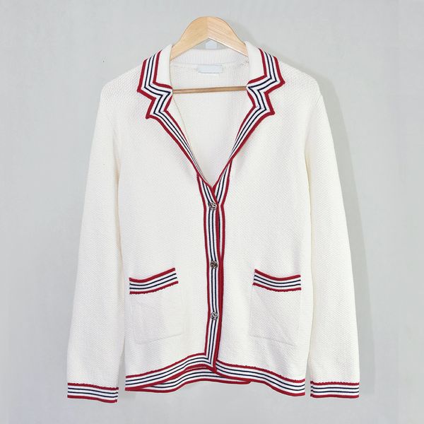 women's sweaters autumn winter white long sleeve notched-lapel contrast color knitted panelled pockets single-breasted cardigan coats, White;black
women's sweaters autumn winter white long sleeve notched-lapel contrast color knitted panelled pockets single-breasted cardigan coats, White;black