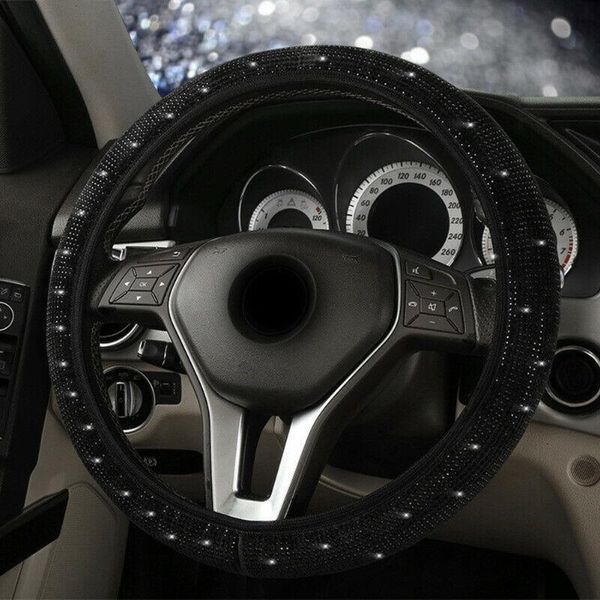 steering wheel covers accessory car cover black bling crystal for 37-38cm parts replacement
steering wheel covers accessory car cover black bling crystal for 37-38cm parts replacement