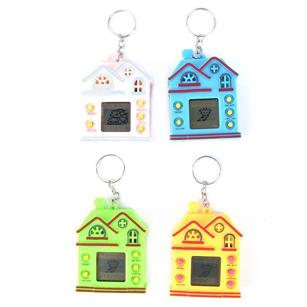 keychains nostalgic game machine with keychain mini house design key ring virtual digital electronic pets toy 4 colors, Silver
keychains nostalgic game machine with keychain mini house design key ring virtual digital electronic pets toy 4 colors, Silver