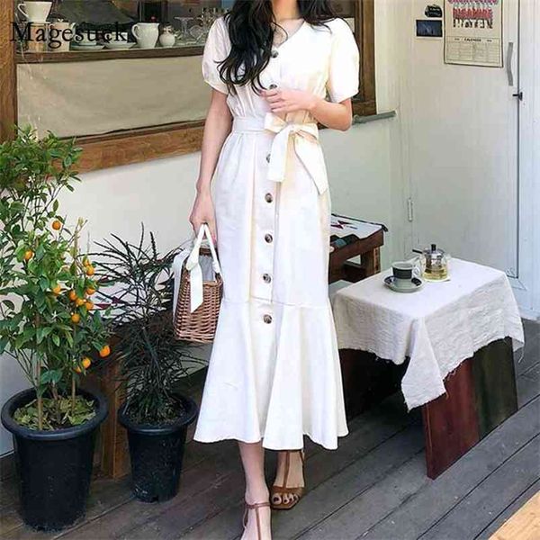 short sleeve lace up sashes white summer dress women vintage high waist long es single breasted elegant robes 10256 210512, Black;gray
short sleeve lace up sashes white summer dress women vintage high waist long es single breasted elegant robes 10256 210512, Black;gray