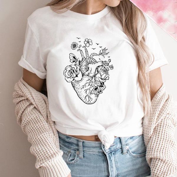 grey's anatomy slogan wildflower heart printed womnen t shirt floral women clothing mujer camisetas dropship women's t-shirt, White
grey's anatomy slogan wildflower heart printed womnen t shirt floral women clothing mujer camisetas dropship women's t-shirt, White