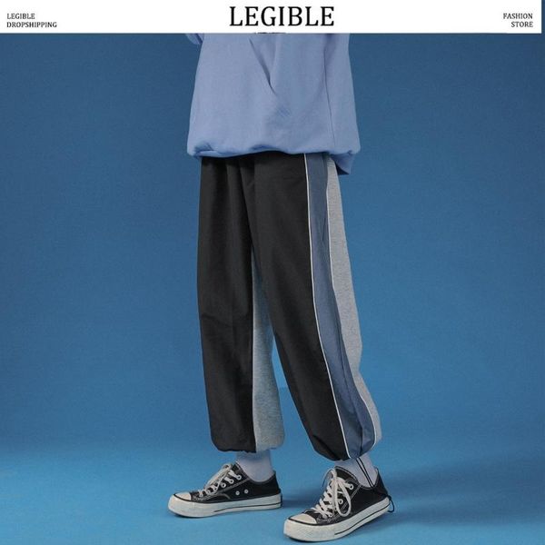 men's pants patchwork men korean loose sweatpants fashion casual harem pant ankle-length jogger, Black
men's pants patchwork men korean loose sweatpants fashion casual harem pant ankle-length jogger, Black