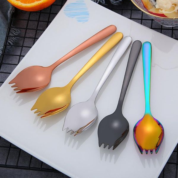 forks 304 stainless steel salad spoon fork one-piece and picks for kids gold rainbow utensils bento accessories
forks 304 stainless steel salad spoon fork one-piece and picks for kids gold rainbow utensils bento accessories
