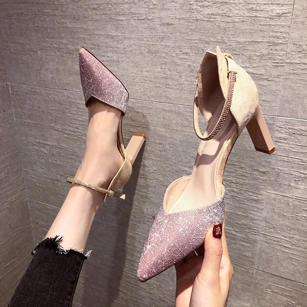 sandals closed toe shoes buckle 2021 women's all-match high heels stiletto fashion pointed summer rhinestone comfort high-he, Black
sandals closed toe shoes buckle 2021 women's all-match high heels stiletto fashion pointed summer rhinestone comfort high-he, Black