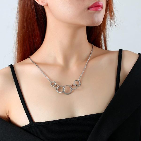 eternity interlocked loops necklace infinity circles pendant for women silver color stainless steel sister friendship gifts necklaces
eternity interlocked loops necklace infinity circles pendant for women silver color stainless steel sister friendship gifts necklaces