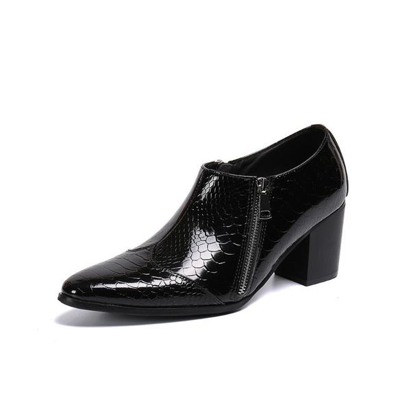 dress shoes summer casual men's classic fashion high-heeled personality pointed cowhide leather black crocodile pattern men
dress shoes summer casual men's classic fashion high-heeled personality pointed cowhide leather black crocodile pattern men