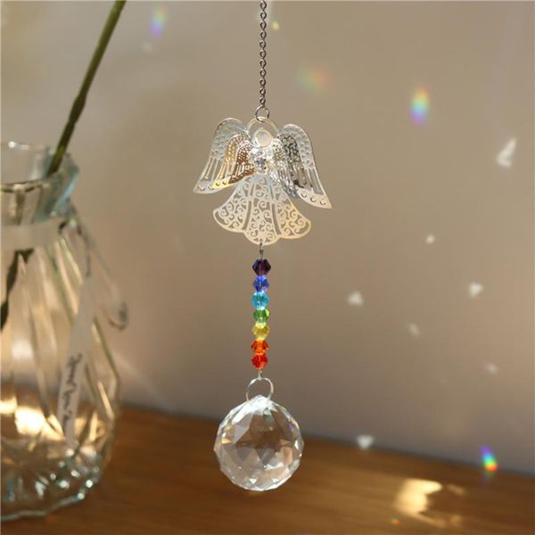 decorative objects & figurines crystal 3d metal angel hanging pendant home garden yard car decor chakra colorful glass bead window
decorative objects & figurines crystal 3d metal angel hanging pendant home garden yard car decor chakra colorful glass bead window