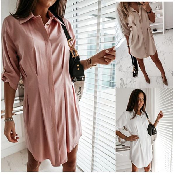 women's t-shirt summer 2021 solid color wan sleeve irregular button ladies shirt office casual fashion clothing, White
women's t-shirt summer 2021 solid color wan sleeve irregular button ladies shirt office casual fashion clothing, White
