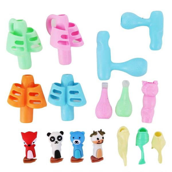 16pcs rubber pen holder writing aids beginner children's supplies thumb posture correction tools pencil grips & caps refills, Black;red
16pcs rubber pen holder writing aids beginner children's supplies thumb posture correction tools pencil grips & caps refills, Black;red
