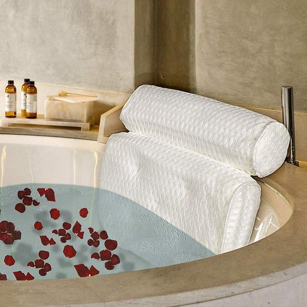 pillow 1pcs home tub bathroom accessories breathable spa bath with suction cups neck and back support
pillow 1pcs home tub bathroom accessories breathable spa bath with suction cups neck and back support