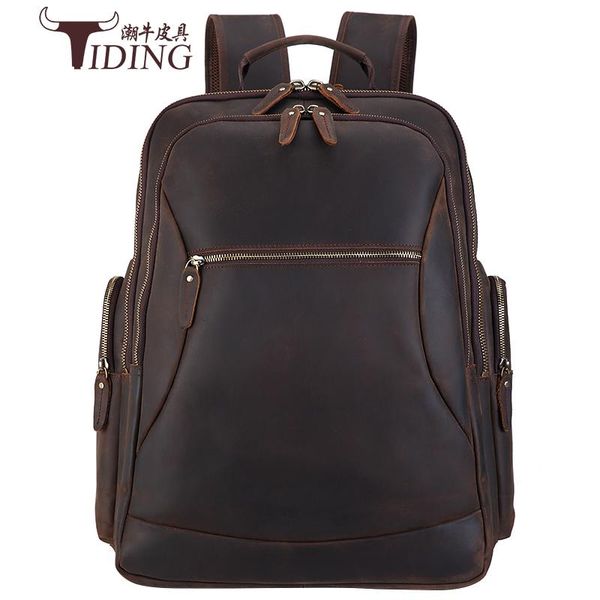 backpack men travel genuine leather vintage fashion big large capacity business back pack bags male student bag
backpack men travel genuine leather vintage fashion big large capacity business back pack bags male student bag