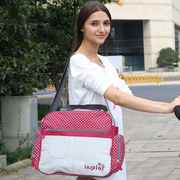 diaper bags multifunctional waterproof wave point mommy bag single shoulder messenger large capacity mother and baby outing
diaper bags multifunctional waterproof wave point mommy bag single shoulder messenger large capacity mother and baby outing