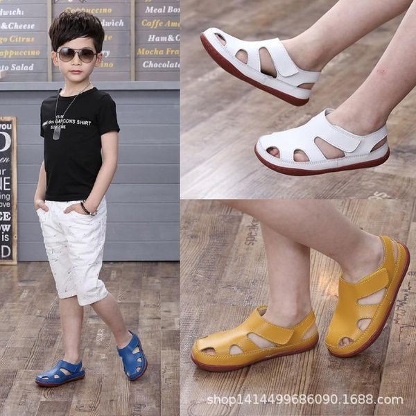 sandals summer childrens shoes boy girls fashion genuine leather beach non-slip casual sport kids comfortable cowhide bss08, Black;red
sandals summer childrens shoes boy girls fashion genuine leather beach non-slip casual sport kids comfortable cowhide bss08, Black;red