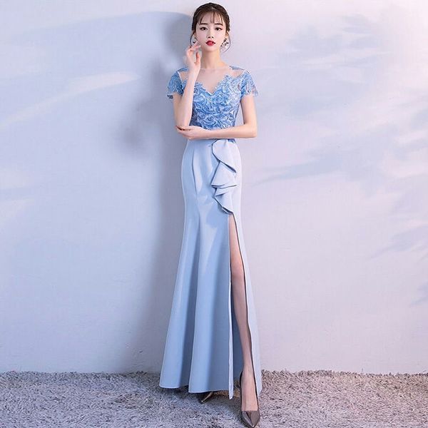 toasting service toasting evening dress 2021 summer elegant banquet host slim wrap hip skirt fish tail long style, White;black
toasting service toasting evening dress 2021 summer elegant banquet host slim wrap hip skirt fish tail long style, White;black