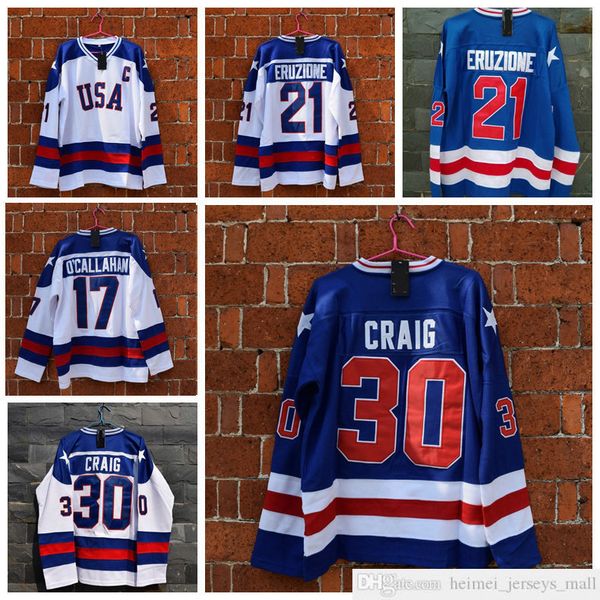 1980 miracle on ice team usa 21 mike eruzione hockey jersey pullover 30 jim craig 17 jack callahan blue white stitched mens jerseys, Black;red
1980 miracle on ice team usa 21 mike eruzione hockey jersey pullover 30 jim craig 17 jack callahan blue white stitched mens jerseys, Black;red