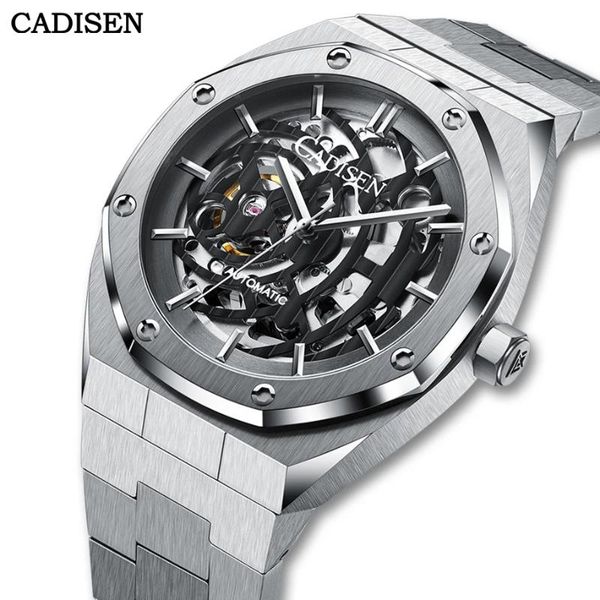wristwatches cadisen men watches mechanical automatic japan nh70a hollow out design watch 100m waterproof casual sport, Slivery;brown
wristwatches cadisen men watches mechanical automatic japan nh70a hollow out design watch 100m waterproof casual sport, Slivery;brown