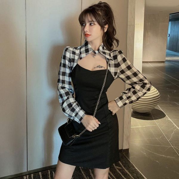casual dresses spring fall fashion vintage style mini dress hollow out low-cut long sleeve bandage vestidos roupa feminine ulzzang ins, Black;gray
casual dresses spring fall fashion vintage style mini dress hollow out low-cut long sleeve bandage vestidos roupa feminine ulzzang ins, Black;gray