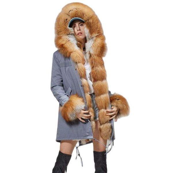 women's fur & faux mao kong women long parka coat winter jacket real collar natural thick warm liner parkas outerwear, Black
women's fur & faux mao kong women long parka coat winter jacket real collar natural thick warm liner parkas outerwear, Black