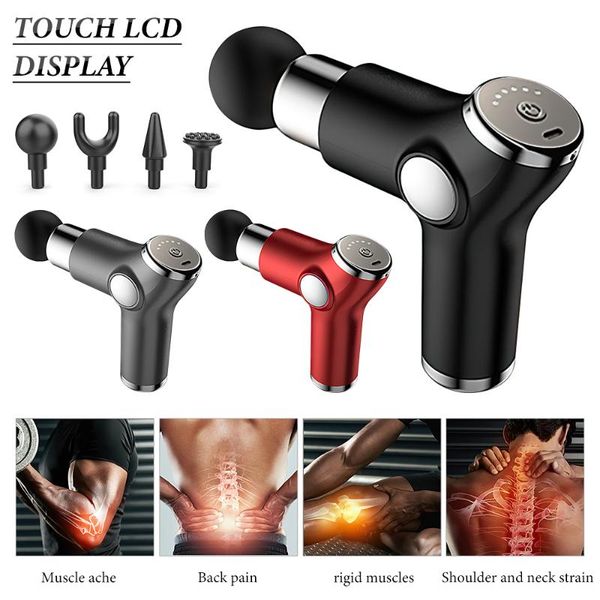 massage gun mini fascial massager usb charging device electric portable meridian fitness muscle relaxer 4 heads 6 gears
massage gun mini fascial massager usb charging device electric portable meridian fitness muscle relaxer 4 heads 6 gears