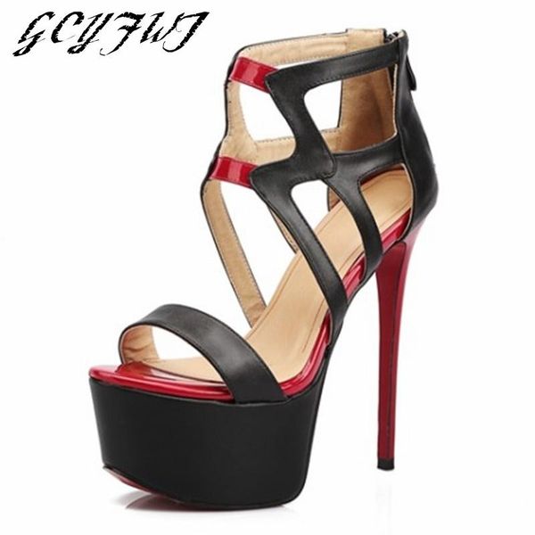 dress shoes women sandals super high heel 16cm thin heels round toe open platform girl summer breathable nightclub female, Black
dress shoes women sandals super high heel 16cm thin heels round toe open platform girl summer breathable nightclub female, Black