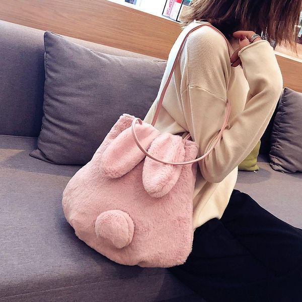 cute plush bag women's autumn / winter 2021 crossbar single shoulder ear hair portable bucket duffel bags
cute plush bag women's autumn / winter 2021 crossbar single shoulder ear hair portable bucket duffel bags