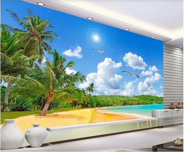 wallpapers custom mural wallpaper 3d nature blue sky sea view coconut tree landscape home decor po in the living room
wallpapers custom mural wallpaper 3d nature blue sky sea view coconut tree landscape home decor po in the living room