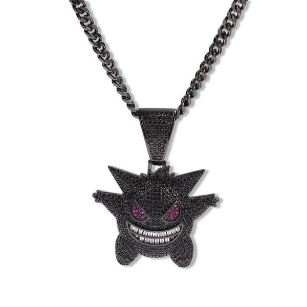 hip hop jewelry black mask gengar necklace arrival pendant cubic zircon copper iced out chain men gift necklaces, Silver
hip hop jewelry black mask gengar necklace arrival pendant cubic zircon copper iced out chain men gift necklaces, Silver