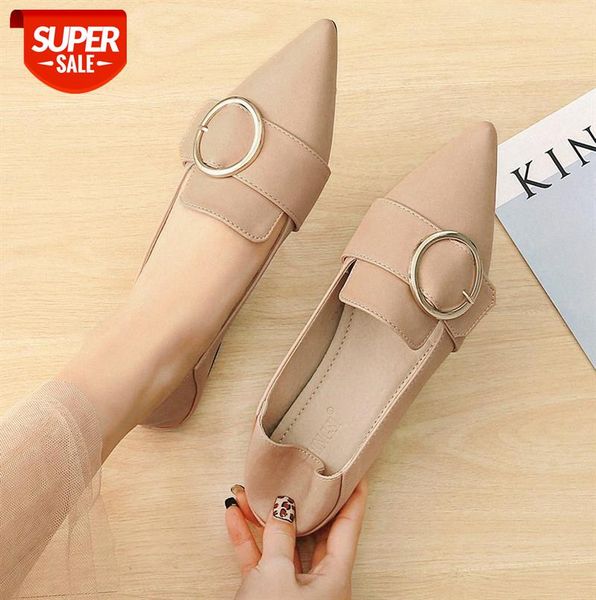 pointed toe flat shoes women korean style shallow mouth metal buckle student small leather women's large size #a60r, Black
pointed toe flat shoes women korean style shallow mouth metal buckle student small leather women's large size #a60r, Black