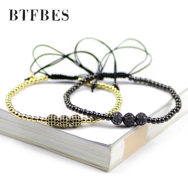 charm bracelets btfbes copper ball bracelet micro inlay zircon 3mm bead girl braiding macrame female pulseira feminina jewelry, Golden;silver
charm bracelets btfbes copper ball bracelet micro inlay zircon 3mm bead girl braiding macrame female pulseira feminina jewelry, Golden;silver