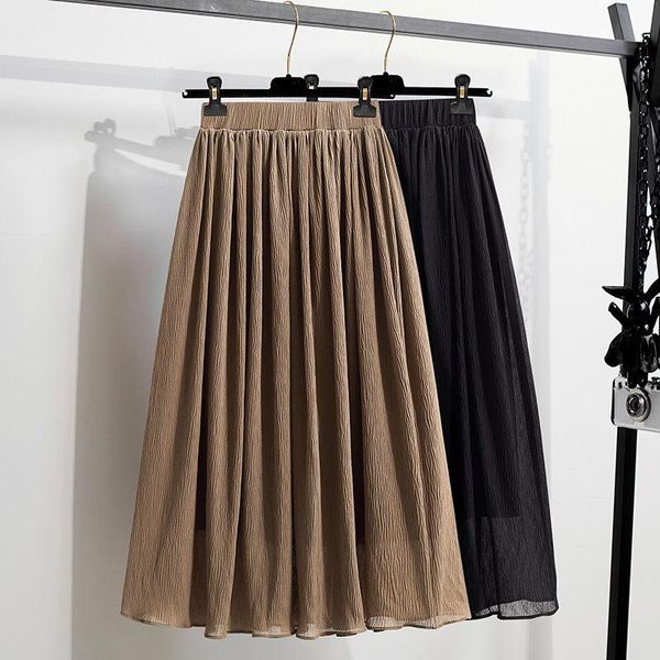 skirts solid color plus size women's clothing spring 2021 fashion elastic high waist pleated skirt casual loose female jupe zh020, Black
skirts solid color plus size women's clothing spring 2021 fashion elastic high waist pleated skirt casual loose female jupe zh020, Black