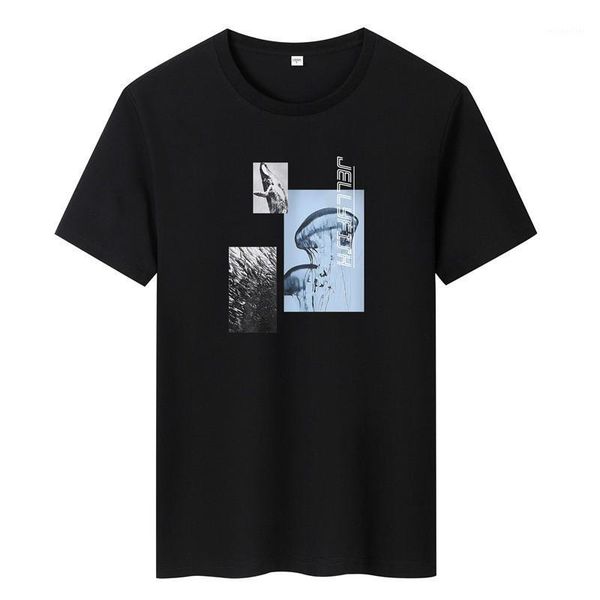summer t-shirt men's 100% cotton seabed printing casual o-neck short-sleeved brand t-shirts, White;black
summer t-shirt men's 100% cotton seabed printing casual o-neck short-sleeved brand t-shirts, White;black