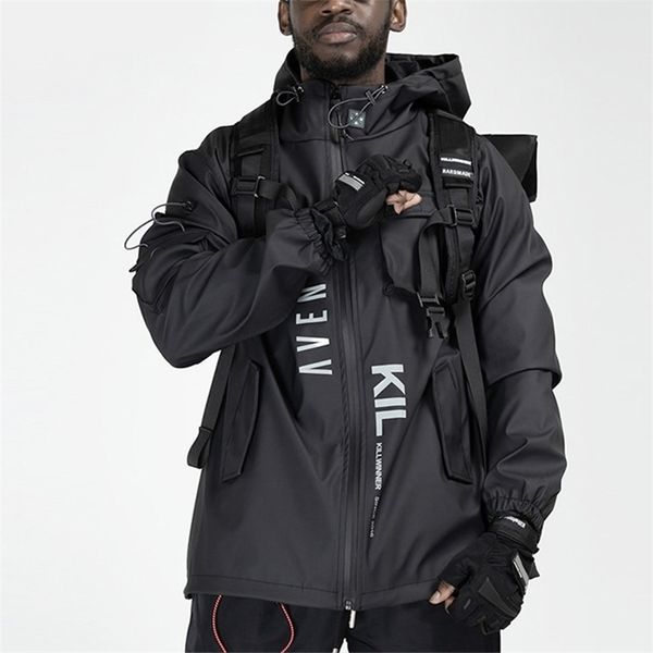 multi pockets cargo jackets coats men windbreaker hip hop sporty streetwear outdoor techwear harajuku sport winter outerwear 211126, Black;brown
multi pockets cargo jackets coats men windbreaker hip hop sporty streetwear outdoor techwear harajuku sport winter outerwear 211126, Black;brown