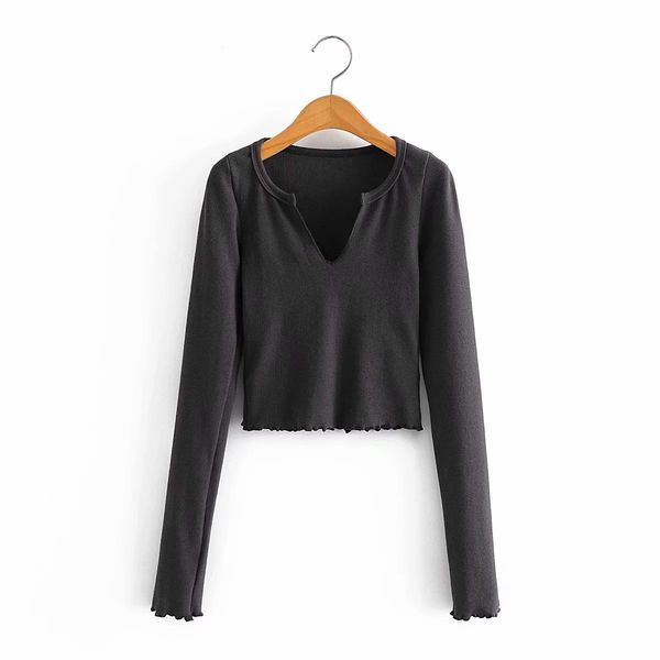 women knit crop v-neck fashion casual chic lady slim-fit woman knitted t-shirt 210420, White
women knit crop v-neck fashion casual chic lady slim-fit woman knitted t-shirt 210420, White