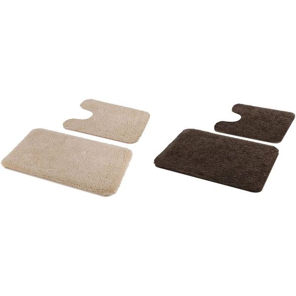 pcs shaggy soft bath mat u-shaped toilet rug, non-slip machine wash/dry absorbent, 2 camel & coffee mats
pcs shaggy soft bath mat u-shaped toilet rug, non-slip machine wash/dry absorbent, 2 camel & coffee mats