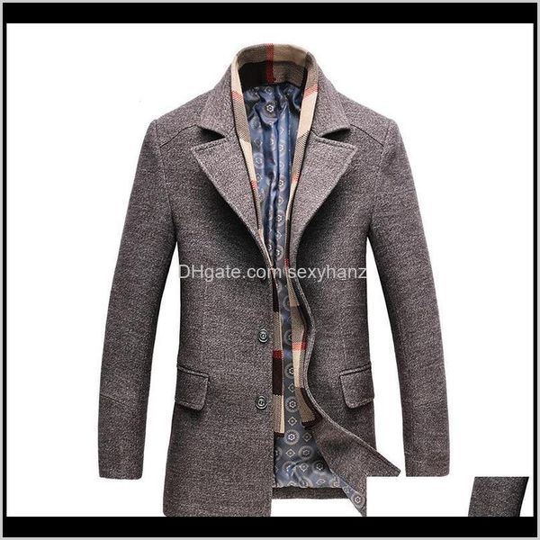 blends outerwear & coats clothing apparel drop delivery 2021 winter mens casual wool trench coat fashion business long thicken slim overcoat, Black 
blends outerwear & coats clothing apparel drop delivery 2021 winter mens casual wool trench coat fashion business long thicken slim overcoat, Black