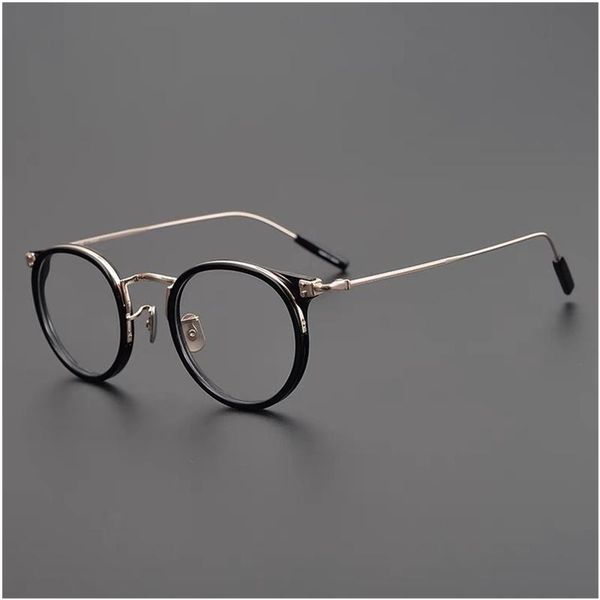 fashion sunglasses frames japanese handmade brand desiger retro round titanium eyeglasses frame female men myopia prescription glasses 7285, Black
fashion sunglasses frames japanese handmade brand desiger retro round titanium eyeglasses frame female men myopia prescription glasses 7285, Black