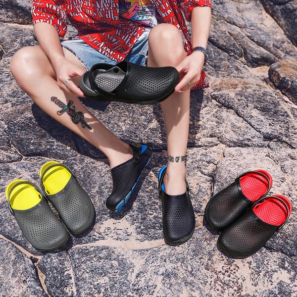 2021 men hole sandals summer men fashion casual jelly shoes hollow mesh shoes beach platform flat shoes outdoor size 40-47, Black
2021 men hole sandals summer men fashion casual jelly shoes hollow mesh shoes beach platform flat shoes outdoor size 40-47, Black