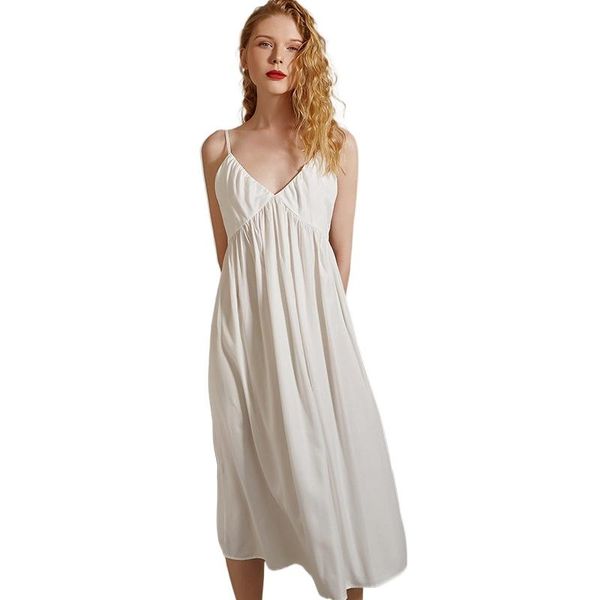 women's sleepwear 2021 summer white suspender nightdress long skirt women nightgown, Black;red
women's sleepwear 2021 summer white suspender nightdress long skirt women nightgown, Black;red