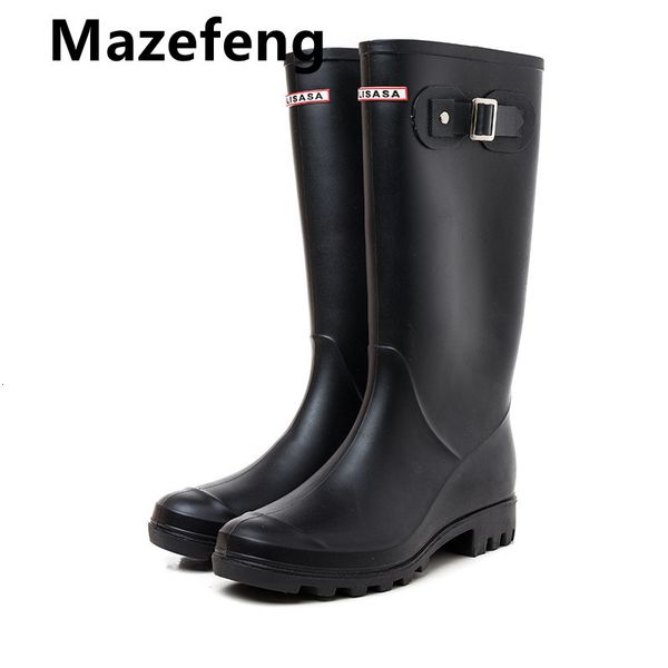 boots brand rubber rainboots british classic high tube waterproof shoes for womentall rain female knee-high women 5ook, Black
boots brand rubber rainboots british classic high tube waterproof shoes for womentall rain female knee-high women 5ook, Black