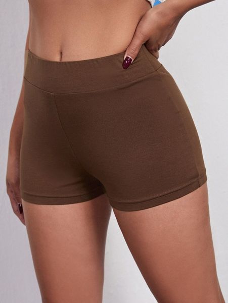 solid biker shorts a2wg#, Black