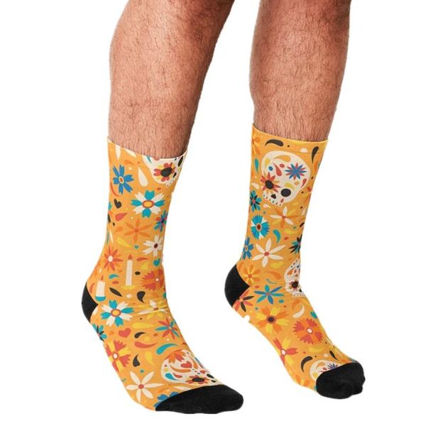 men's socks funny halloween pattern of skulls printed hip hop men happy cute boys street style crazy for, Black
men's socks funny halloween pattern of skulls printed hip hop men happy cute boys street style crazy for, Black
