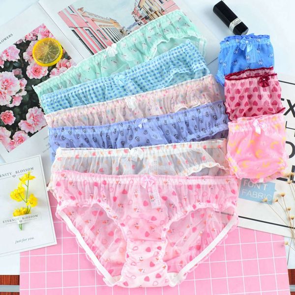 lovely printing mesh ruffles panties for women transparent underwear girl seamless briefs sweet bow lingerie thongs, Black;white
lovely printing mesh ruffles panties for women transparent underwear girl seamless briefs sweet bow lingerie thongs, Black;white