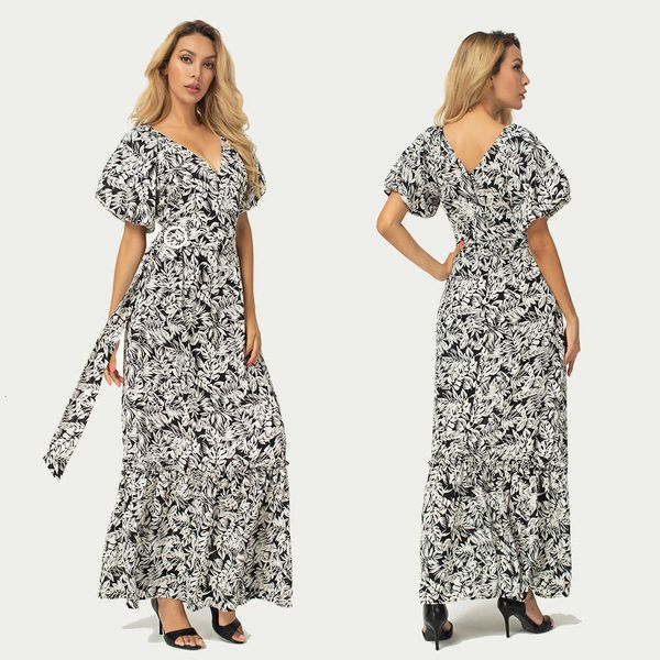 luxury party evening dress 2021 spring summer source elegant temperament women's printed high waist large swing v-neck, Black
luxury party evening dress 2021 spring summer source elegant temperament women's printed high waist large swing v-neck, Black