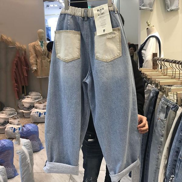 korean splicing high waist womens shorts loose denim harem pants causal button design jeans trousers spring autumn kz839, White;black
korean splicing high waist womens shorts loose denim harem pants causal button design jeans trousers spring autumn kz839, White;black