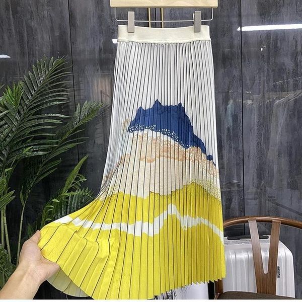 skirts 2021 summer a-line pleated elastic waist contrast color casual print skirt fashion designer mid-calf for women, Black
skirts 2021 summer a-line pleated elastic waist contrast color casual print skirt fashion designer mid-calf for women, Black